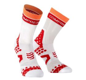 Compressports Cycle Socks T2 White and Red