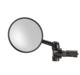 BUSCH & MULLER Mirror - Cycle Star 903/7 - 30mm reach - L/H Handlebar inner mounting (17mm) - 80mm Large Size "Heavy Duty, great for E-bikes"