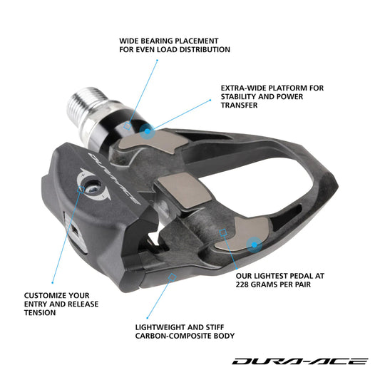 Shimano PEDALS DURA-ACE PD-R9100 SPD-SL