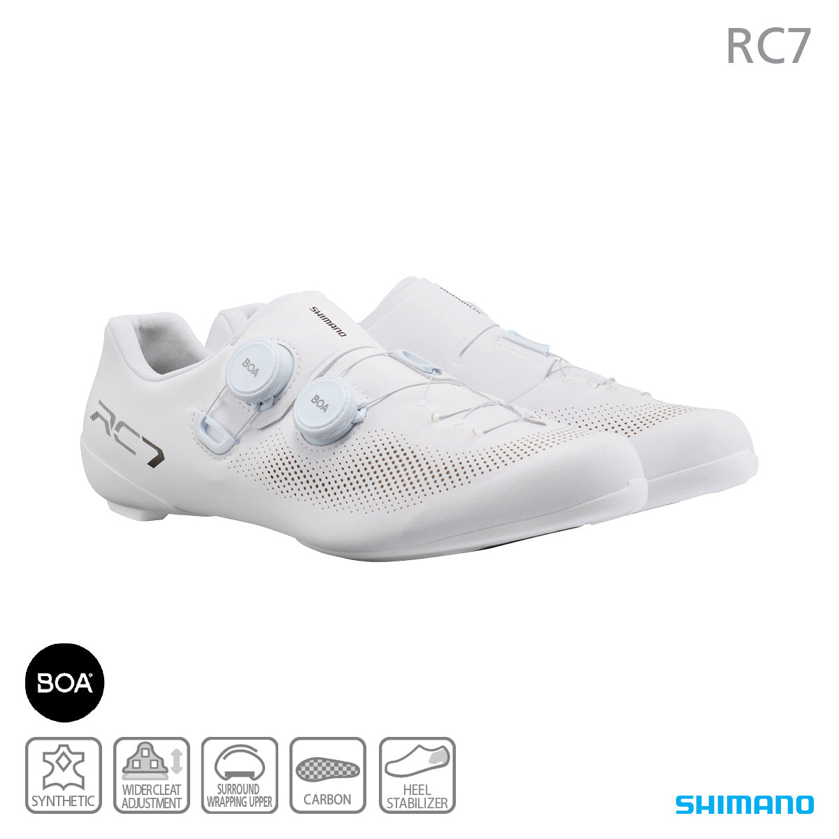 Shimano SH-RC703 Road Shoes White