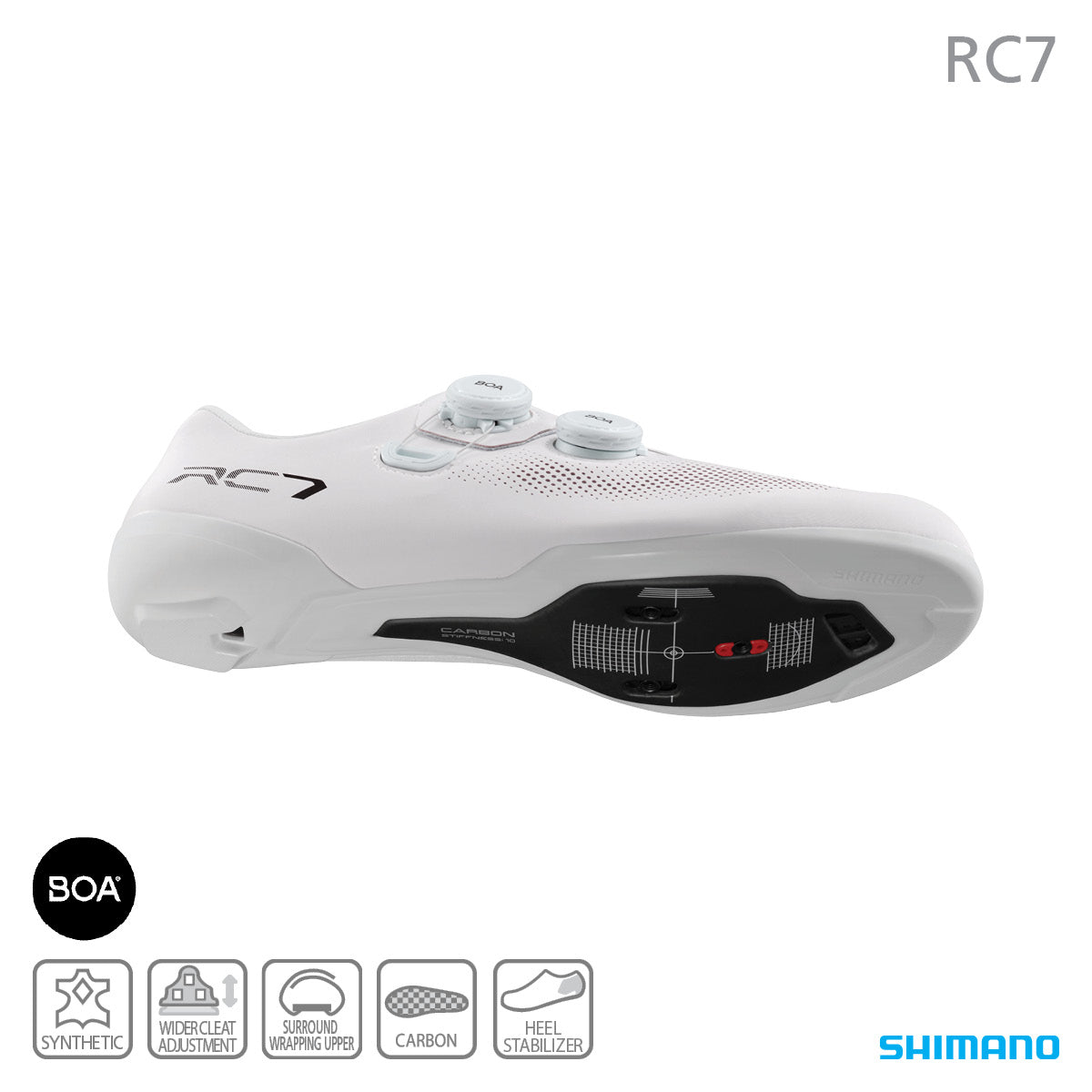 Shimano SH-RC703 Road Shoes White