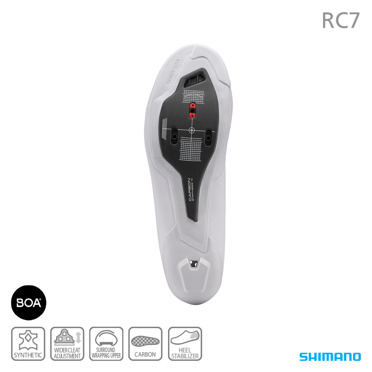 Shimano SH-RC703 Road Shoes White