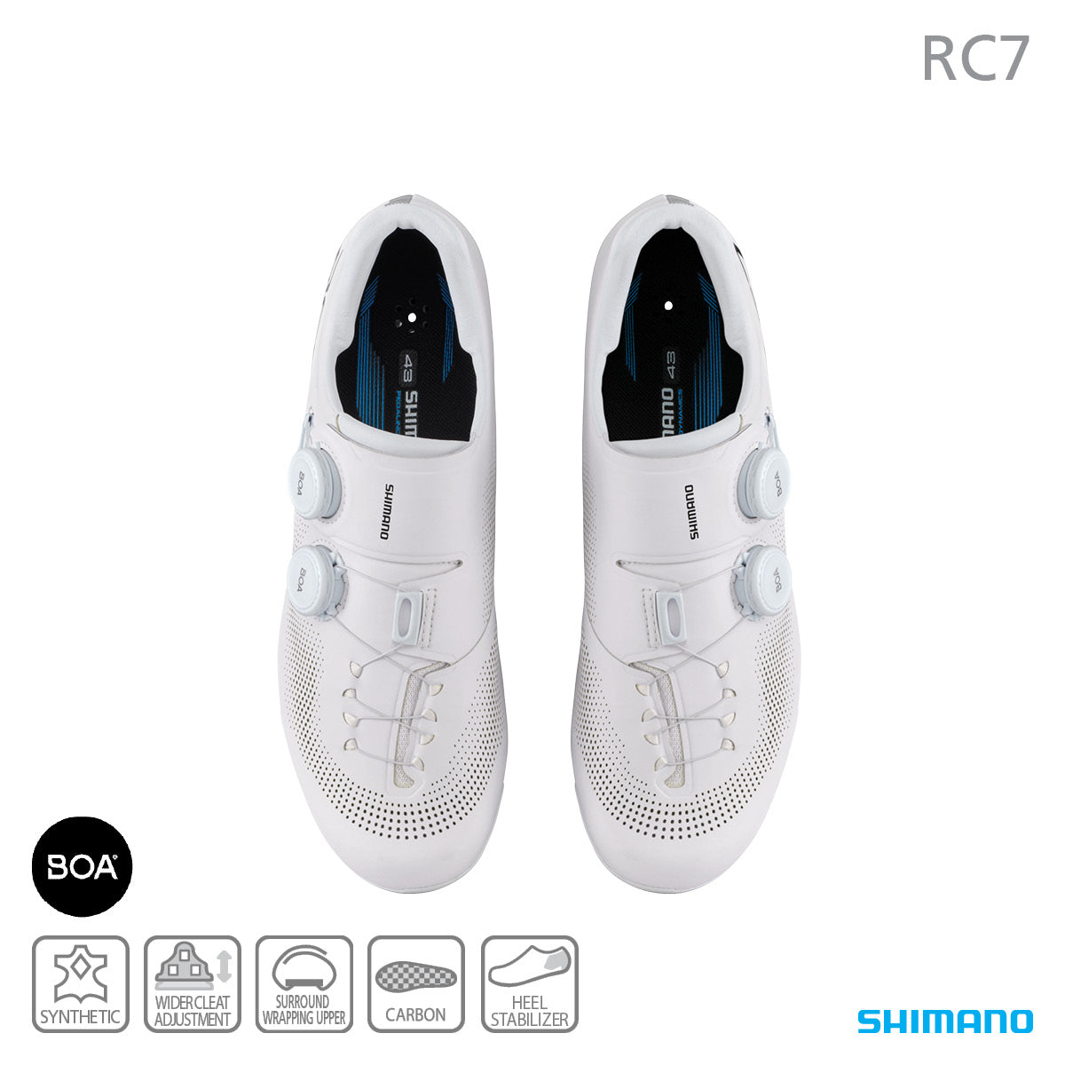 Shimano SH-RC703 Road Shoes White