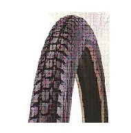 Tyre 27 x 1 1/4 Black Block Tread Std Wall 75 psi