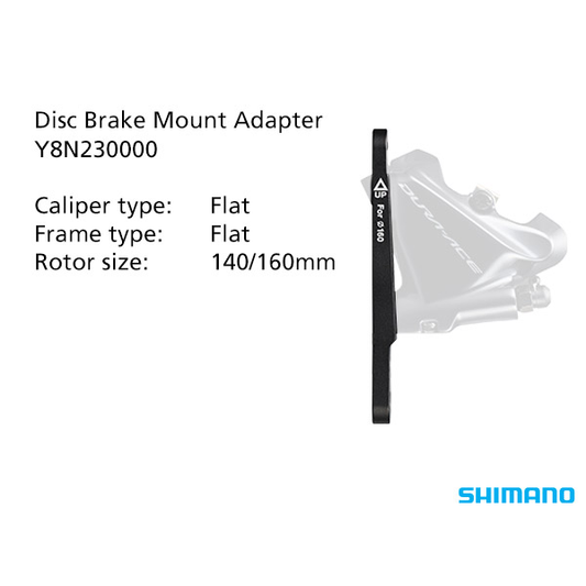 Shimano FRONT CALIPER MOUNT BRACKET / CALIPER: FLAT MOUNT BR-RS505