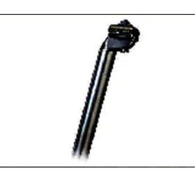 SEAT POST 30.8 x 400mm, Micro-Adjust, Alloy BLACK