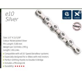 CHAIN - KMC 10 Speed E10 Chain for E-Bike