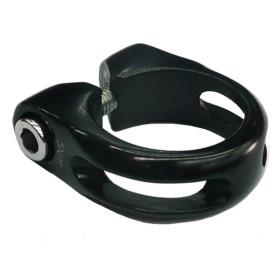 SEAT POST CLAMP 31.8 Alloy with Lip, BLACK