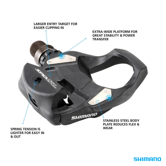 Shimano PEDALS PD-RS500 SPD-SL BLACK
