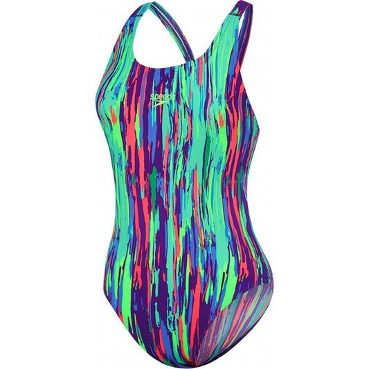 Speedo Women's Swimwear Rainbow Eucalyptus One Piece