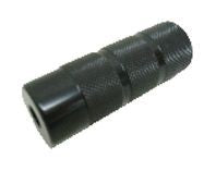 Foot Peg, 14mm Axle, 38 x 110mm Threadless, Steel, BLACK